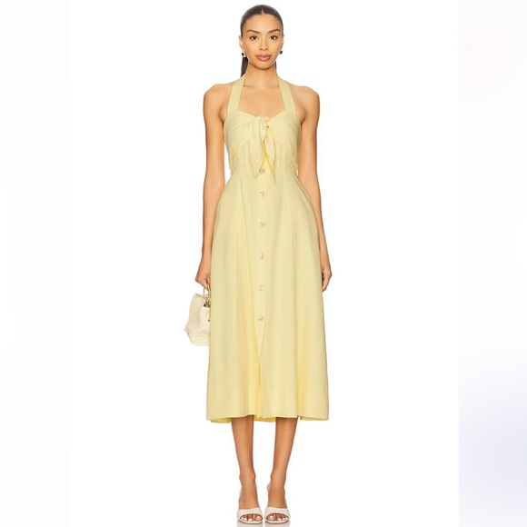 Astr Dresses & Skirts - ASTR the label “Katherine” midi dress in yellow